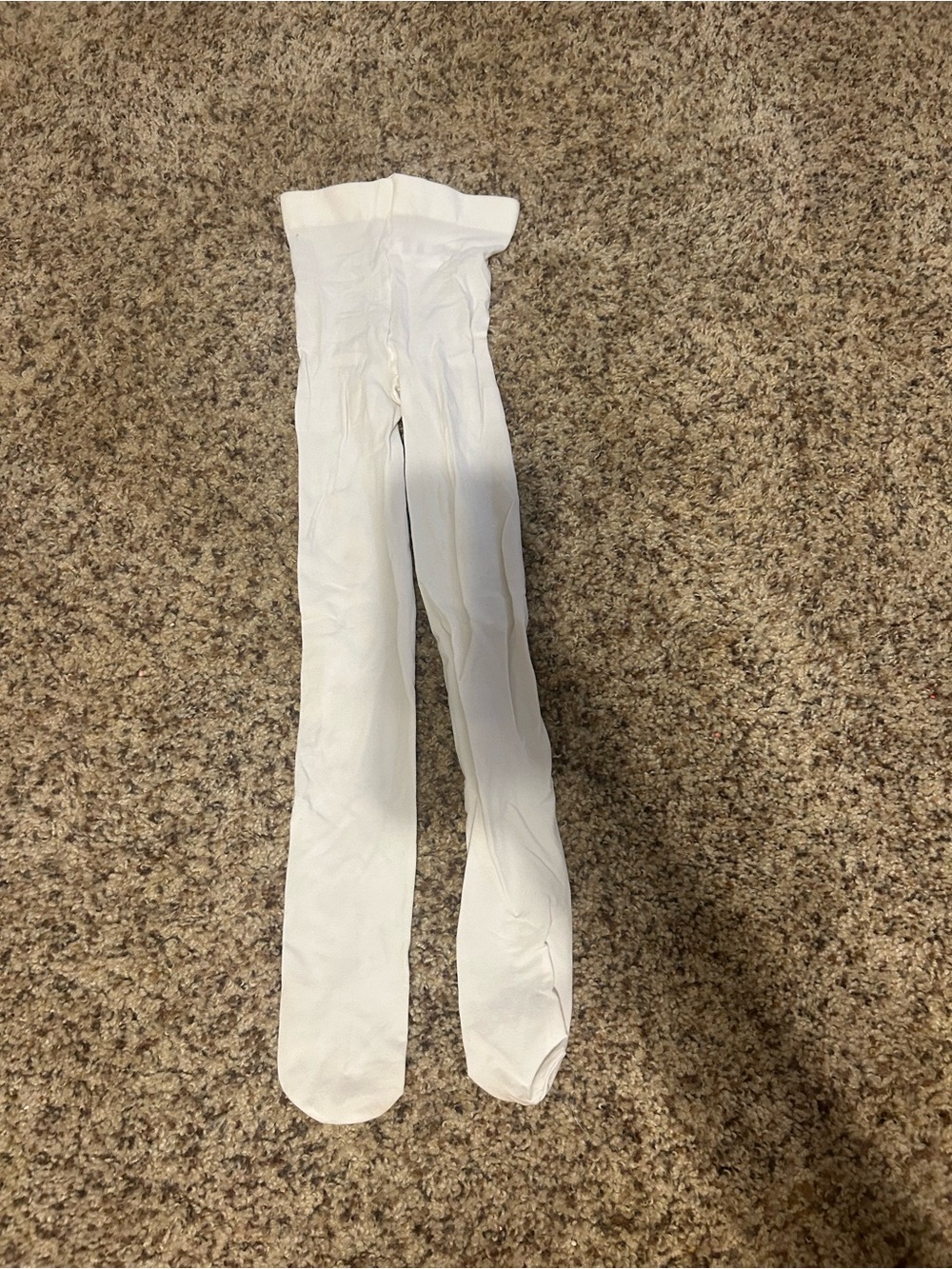 Girls size 7-10 white tights for dancing good condition